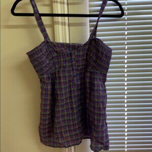 BDG plaid sleeveless top